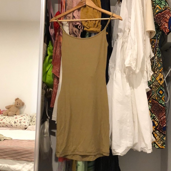 Skims soft lounge slip dress in Gold - Picture 3 of 4